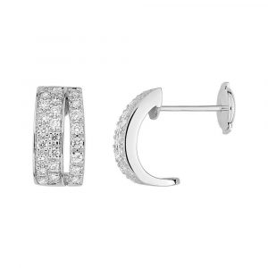 Boucles d'oreilles créoles Diamant