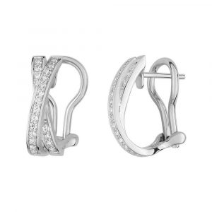 Boucles d'oreilles créoles Diamant
