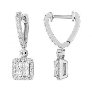 Boucles d'oreilles pendantes Diamant