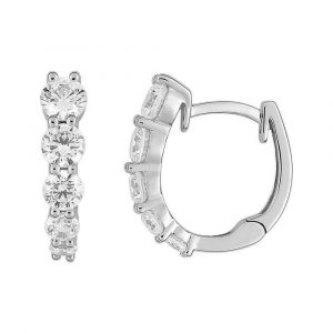 Boucles d'oreilles créoles Diamant