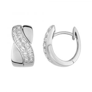 Boucles d'oreilles créoles Diamant