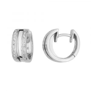 Boucles d'oreilles créoles Diamant
