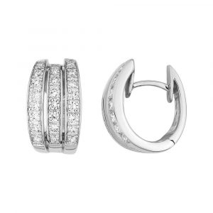 Boucles d'oreilles créoles Diamant