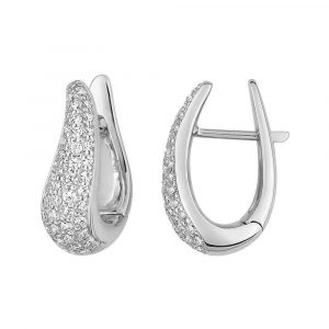 Boucles d'oreilles créoles Diamant