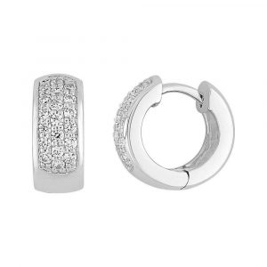 Boucles d'oreilles créoles Diamant