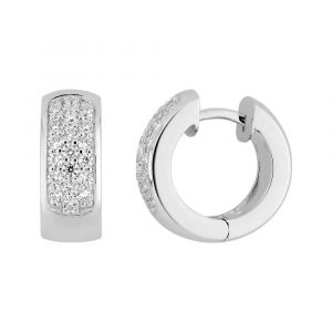 Boucles d'oreilles créoles Diamant