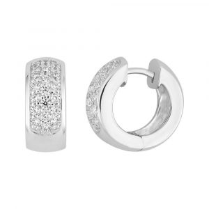 Boucles d'oreilles créoles Diamant