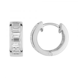 Boucles d'oreilles créoles Diamant