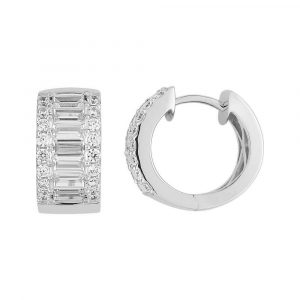 Boucles d'oreilles créoles Diamant