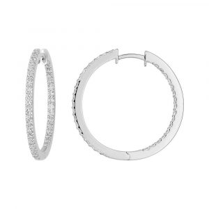 Boucles d'oreilles créoles Diamant