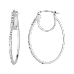 Boucles d'oreilles créoles Diamant
