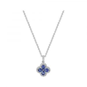 Collier Diamant Saphir.ps Or