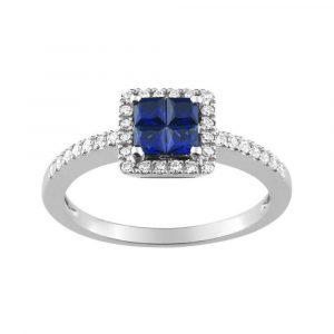 Bague Saphir Diamant