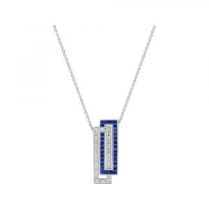Collier Saphir Diamant Or