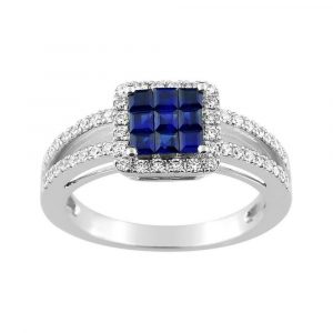 Bague Diamant Saphir