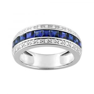 Bague Saphir Diamant