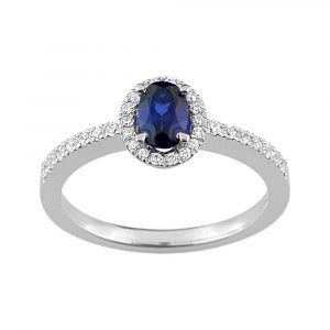 Bague Saphir Diamant