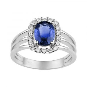 Bague Saphir Diamant