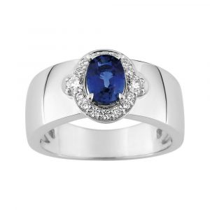 Bague Saphir.ceyl Diamant