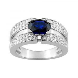 Bague Saphir Diamant