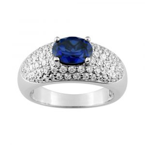 Bague Saphir Diamant