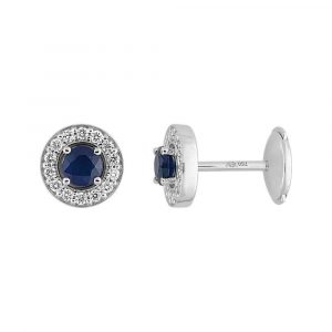 Boucles d'oreilles Saphir