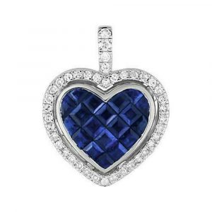 Pendentif Saphir Diamant Or