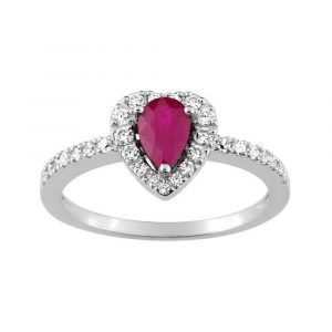 Bague Rubis Diamant