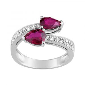 Bague Rubis Diamant