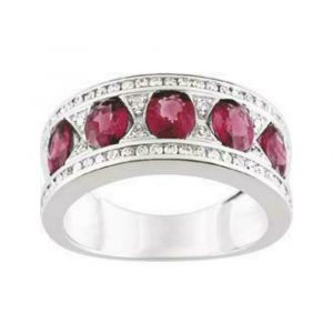 Bague Rubis Diamant