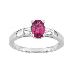 Bague Rubis Diamant