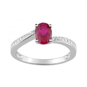 Bague Rubis Diamant