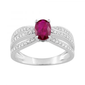 Bague Rubis  Diamant